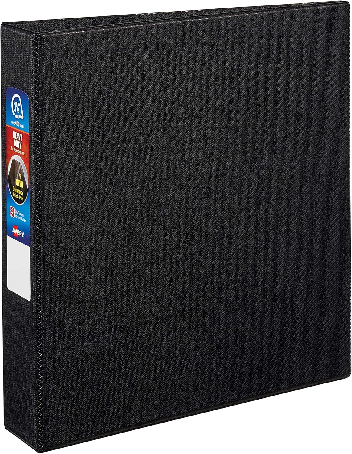 Avery Heavy-Duty Binder with 1.5-Inch One Touch EZD Ring, Black (79985)