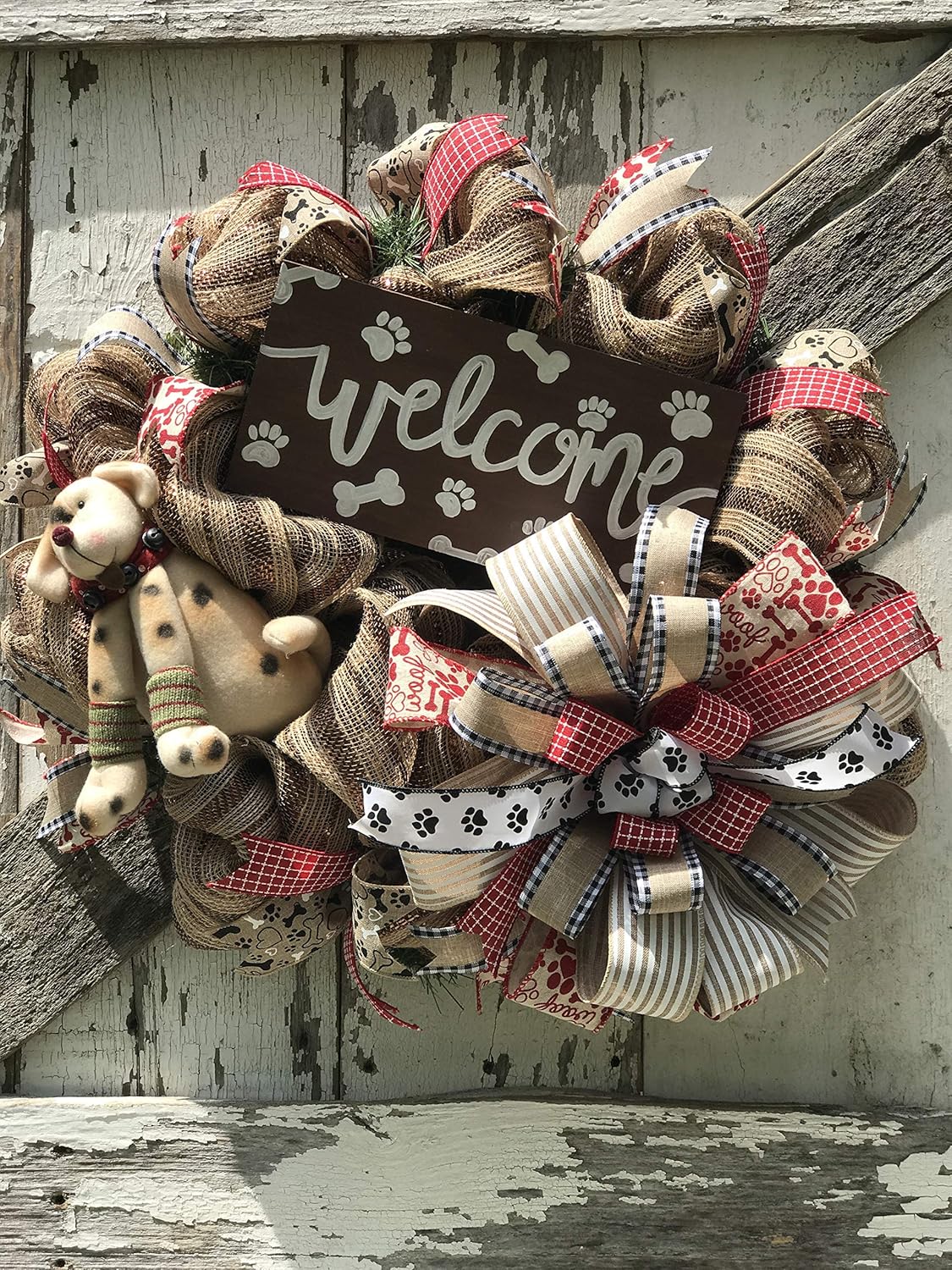 Amazon.com: Dog Wreath, Pet Wreath, Dog Decor, Pet Decor, Wreath