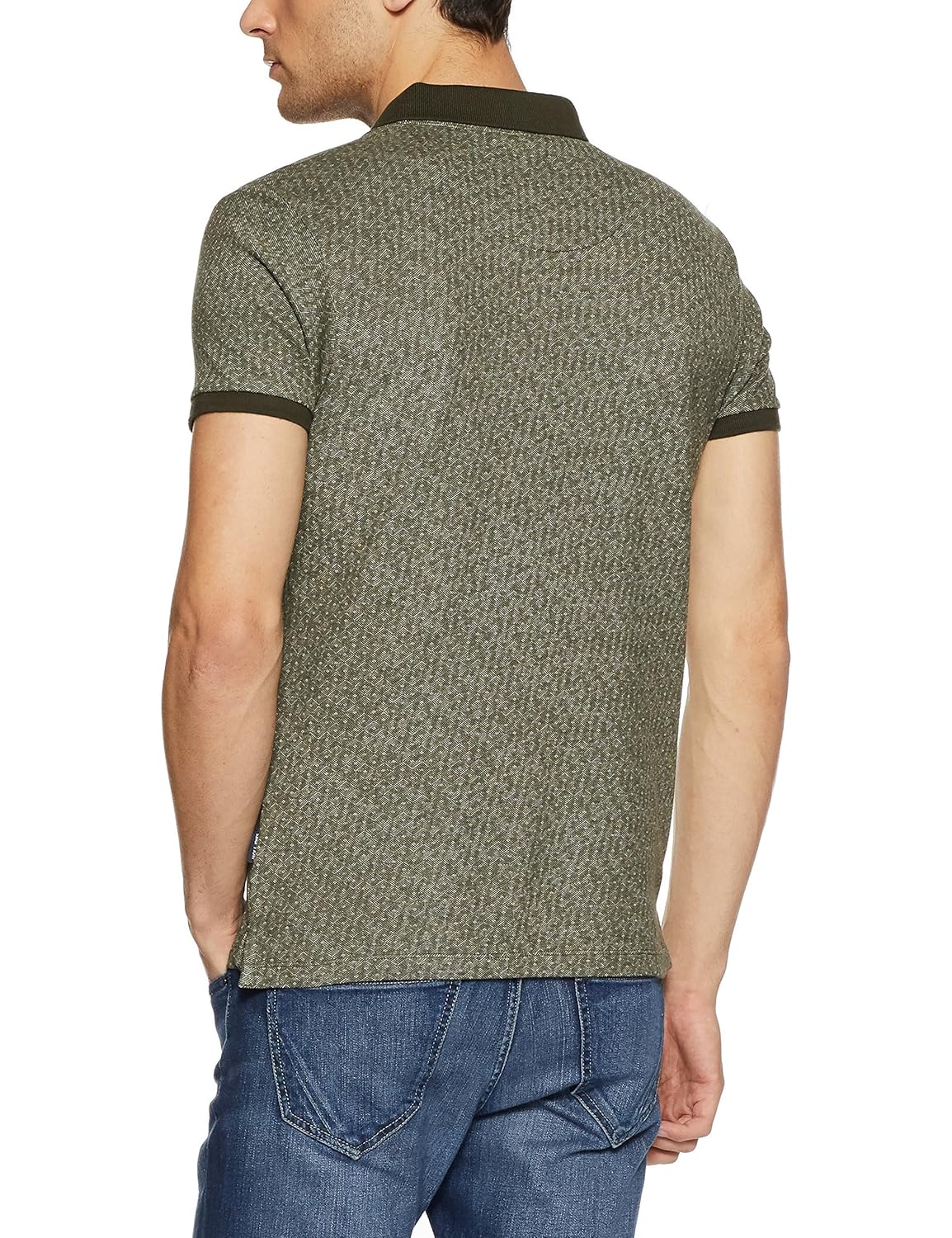 jack & jones men's quilted slim fit cotton polo