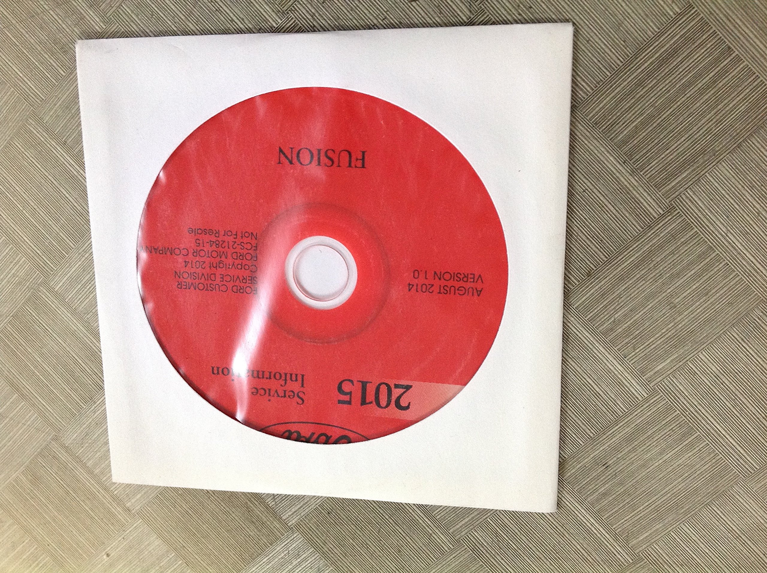 2015 Ford FUSION Workshop Service Shop Repair Manual ON CD 2015 MP3 CD  Library Binding – 2015