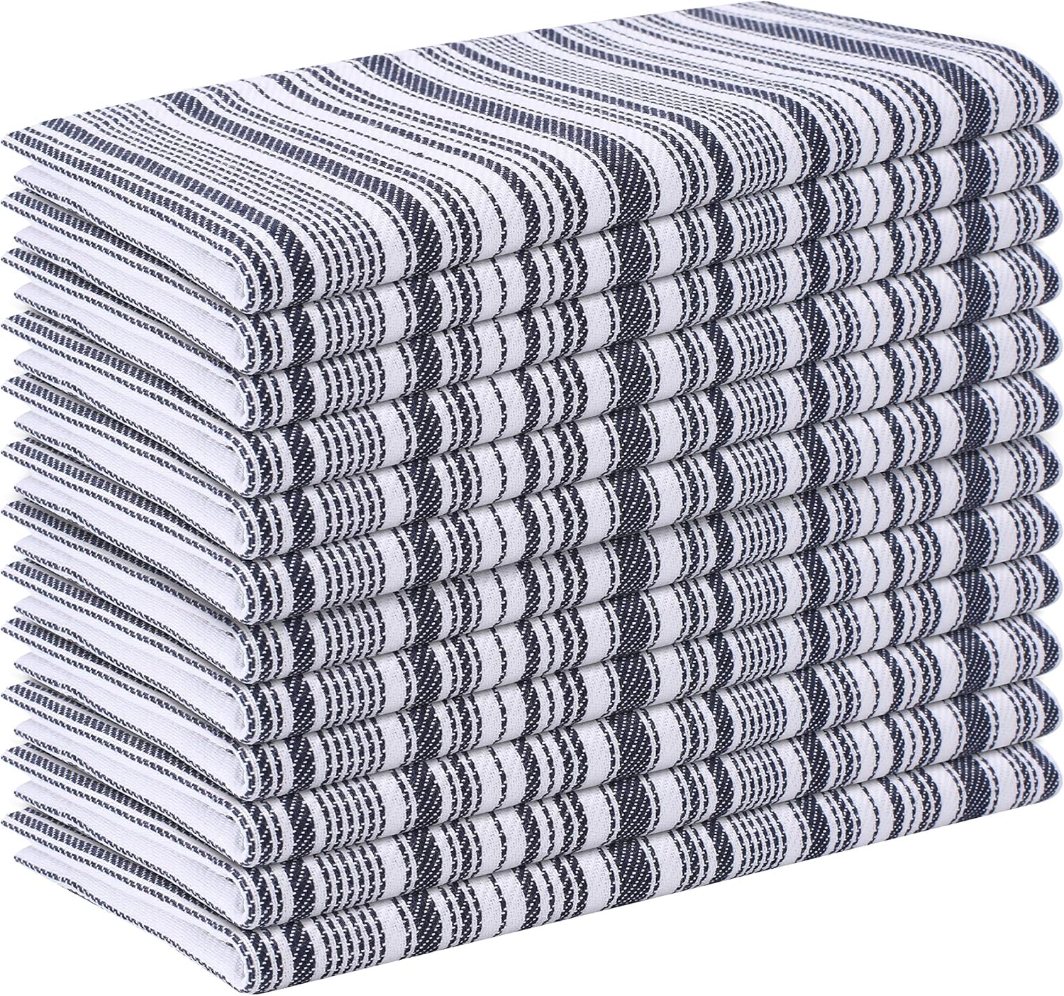 Cloth Napkin Tuscany Stripe Fabric18x18 Navy, Wedding