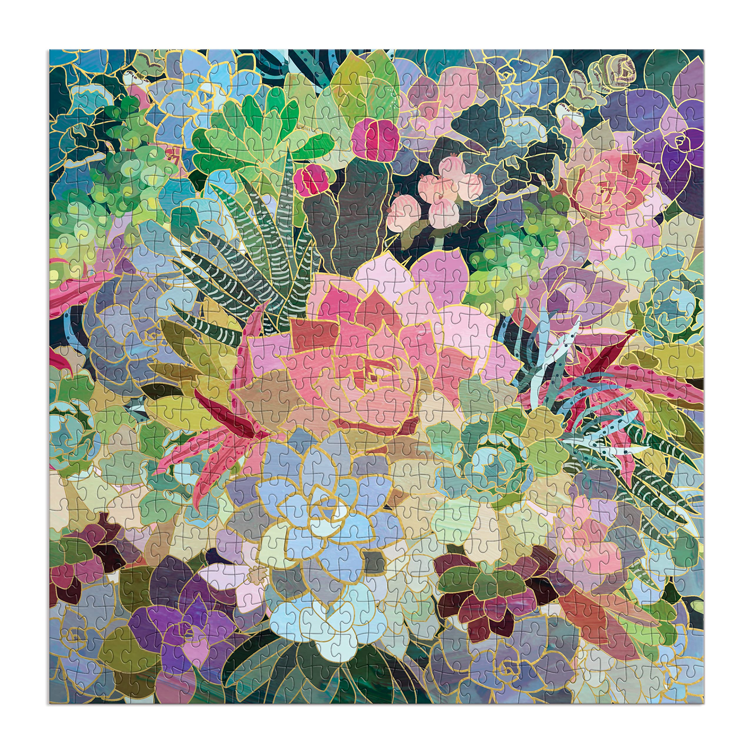 Galison Succulent Mosaic 500 Piece Foil Puzzle from Galison - 20