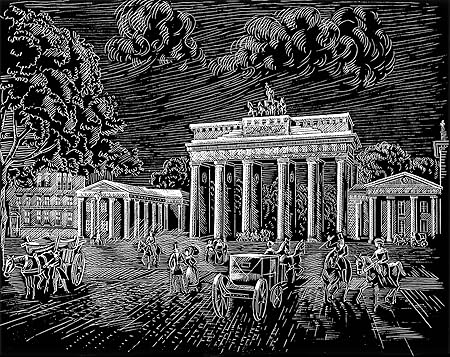 WASO-Hobby - 4er Scrapy Kratzbilder Set - Berlin Motive / Silber *Groß*