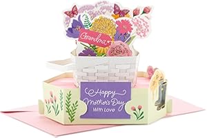Hallmark Mothers Day Pop Up Card for Grandma (Displayable Basket of Flowers)