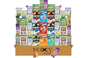Foxy Fane 40 count Gluten-Free Healthy Snack Box - Premium Holiday, Christmas & New Year Gift Care Package full of Chips, Nuts, Bars, Popcorn - Bulk Bundle of Delicious Gluten Free Treats (40 Snacks)