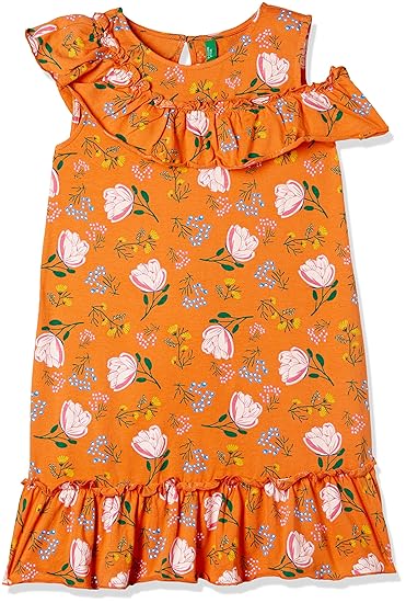 Girls A-Line Knee-Long Dress