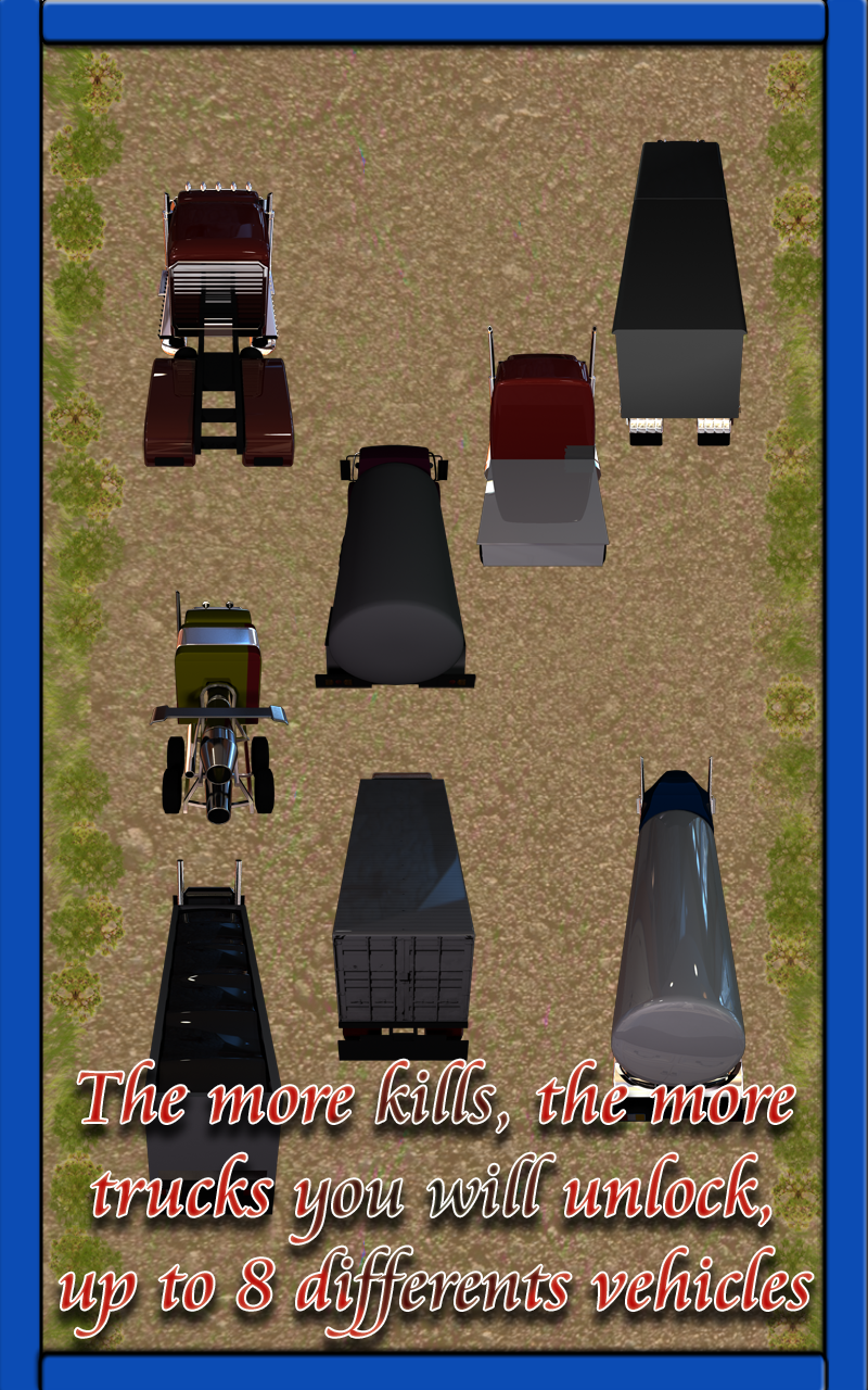 Deadly Racing Truck Fighting the Zombie Invasion Apocalypse Gold