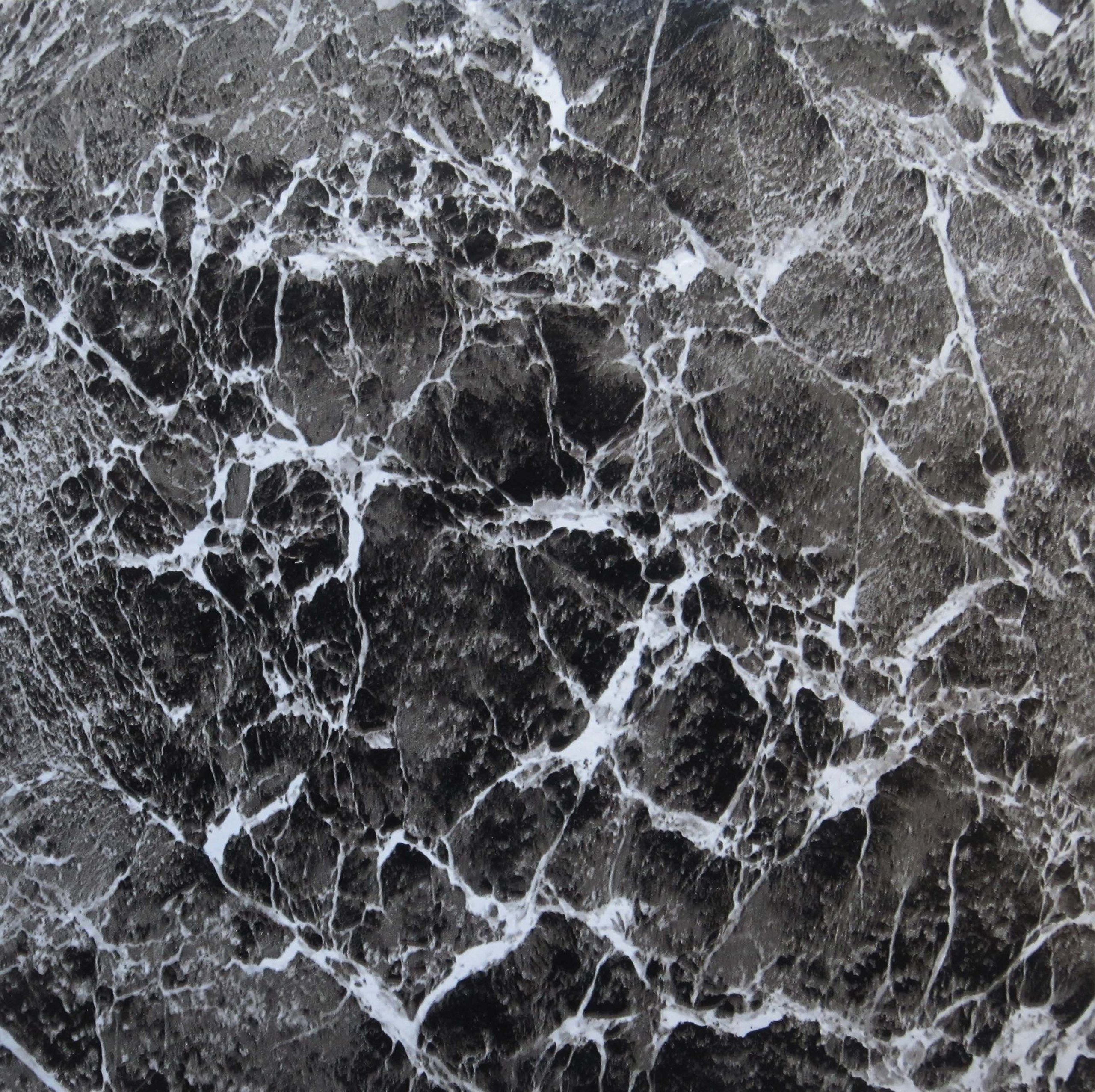 20 VINYL FLOOR TILES: Black/Grey Marble SELF-STICK NEW