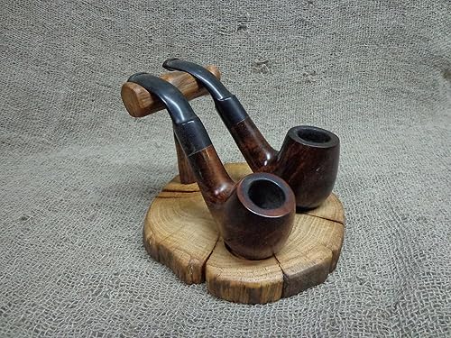 Amazon Com 2 Pipe Tobacco Stand Wooden Pipe Stand Branch Pipe