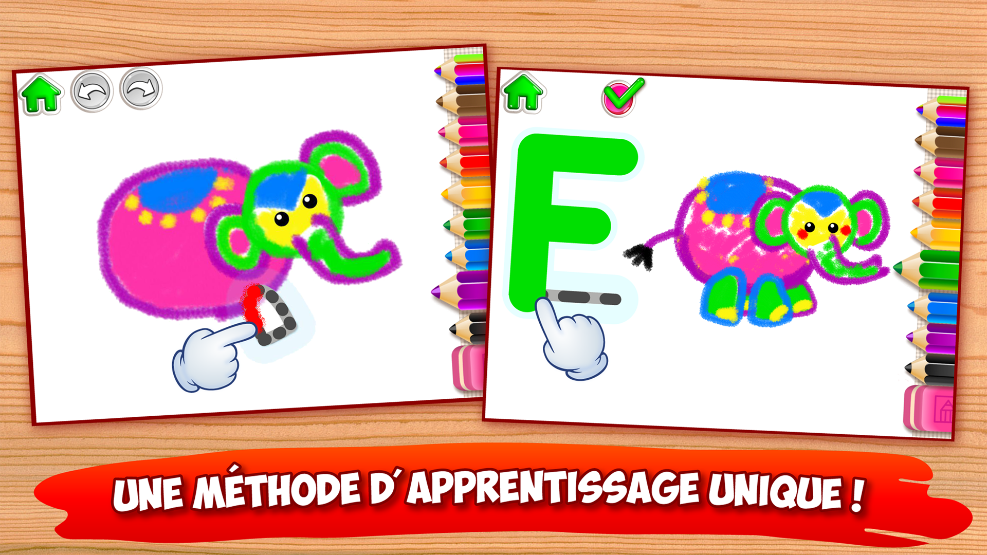 Achiyway – Train Alphabet En Bois Magnétique 28 Pièces – Lettres Double Face Et Animaux – Dès 2 Ans