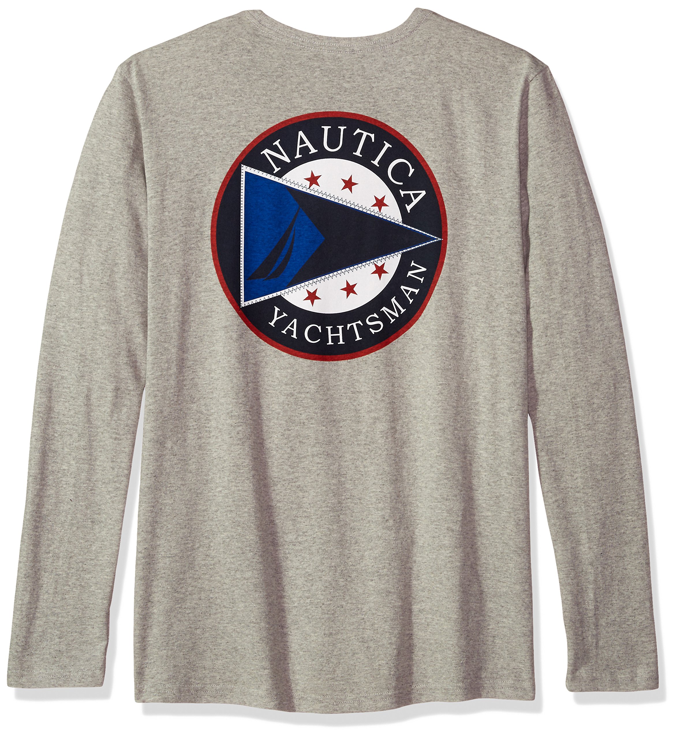 Nautica Men's Long Sleeve Back Graphic TShirt Nautical Fashions