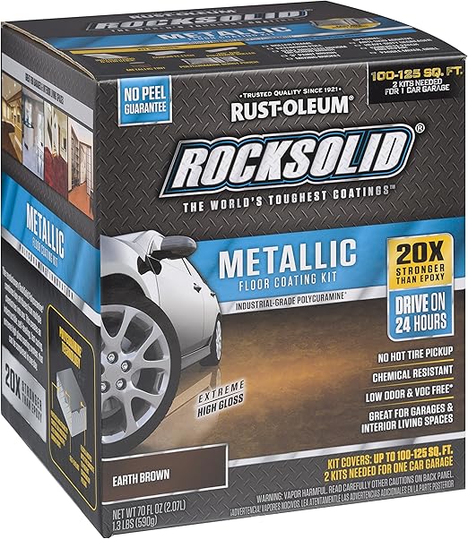 Amazon Com Rust Oleum 286895 Rock Solid Garage Floor Coating Kit