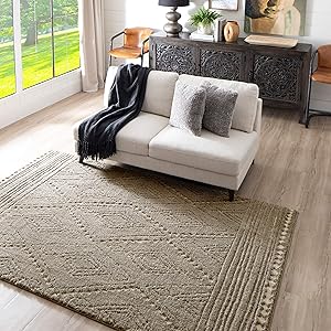 Mohawk Home Nomad Vado Grey Geometric (8' X 10') Modern Boho Farmhouse Area Rug