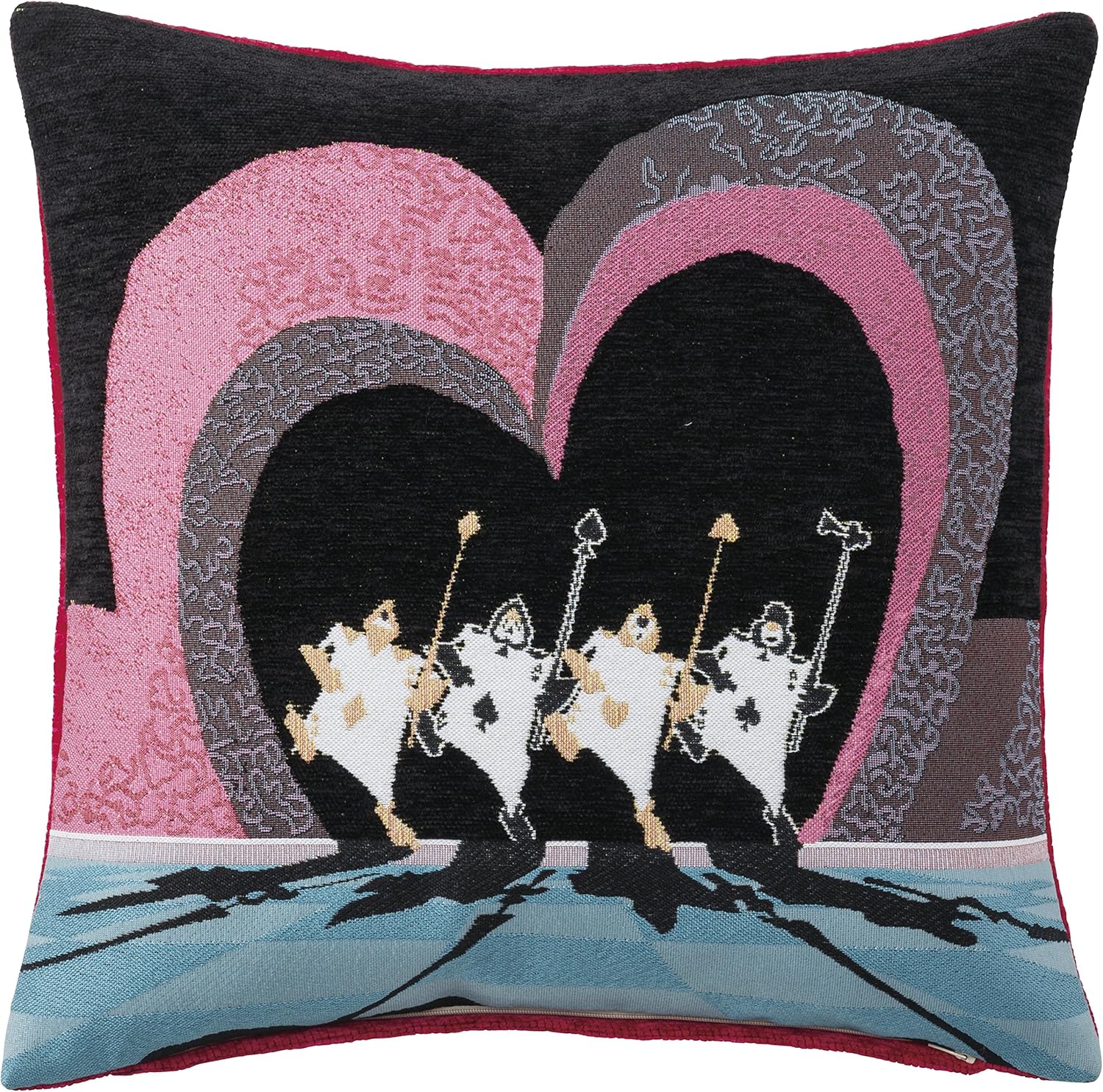 Amazon Co Jp 丸眞 クッションカバー ディズニー プリンセス ふしぎの国のアリス 45cm 45cm カウントカード カバーのみ ゴブラン織り ホーム キッチン