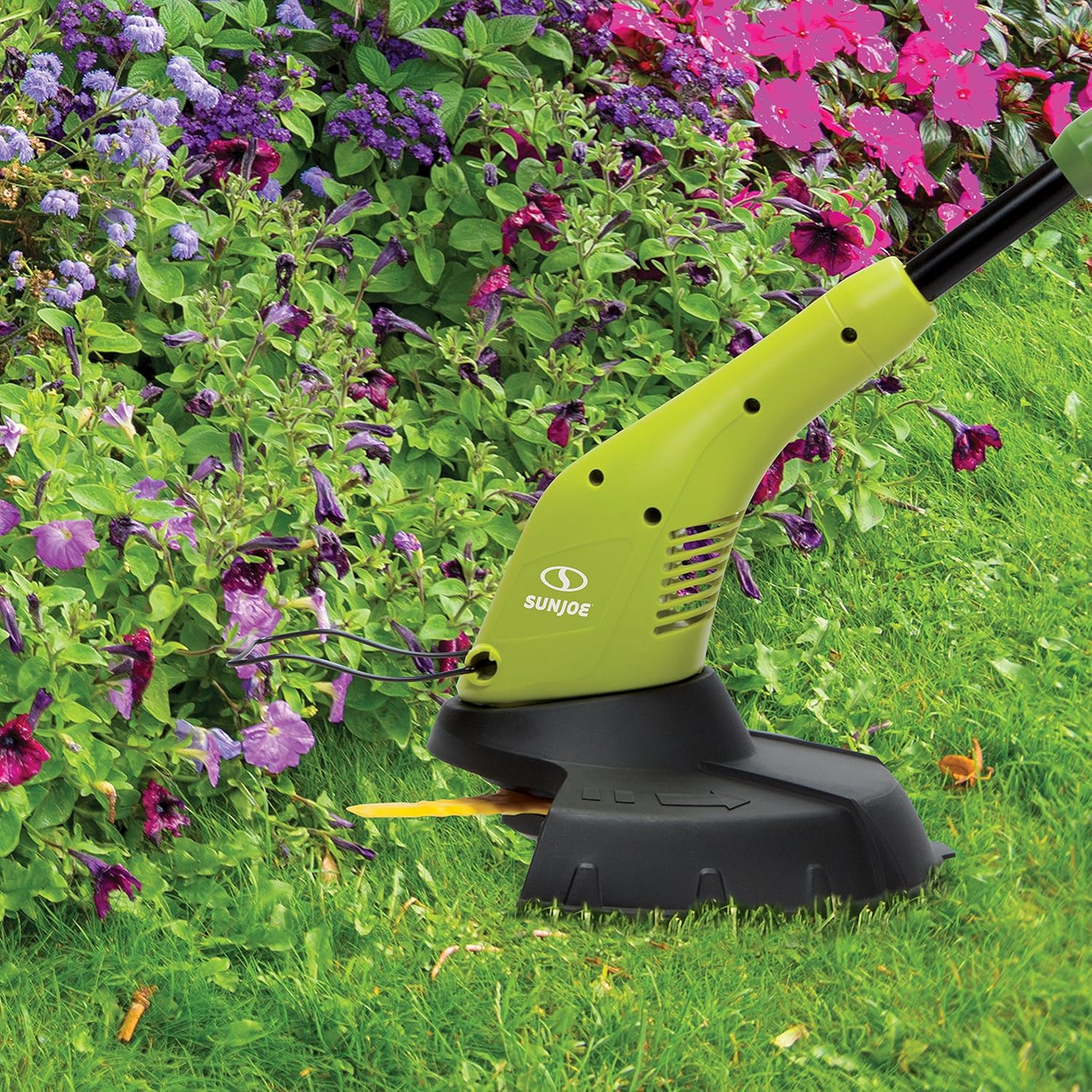 Sun Joe SB602E 11.5-Inch 4.5 Amp Electric SharperBlade 2-in-1 Stringless Lawn Trimmer, Green : Garden & Outdoor
