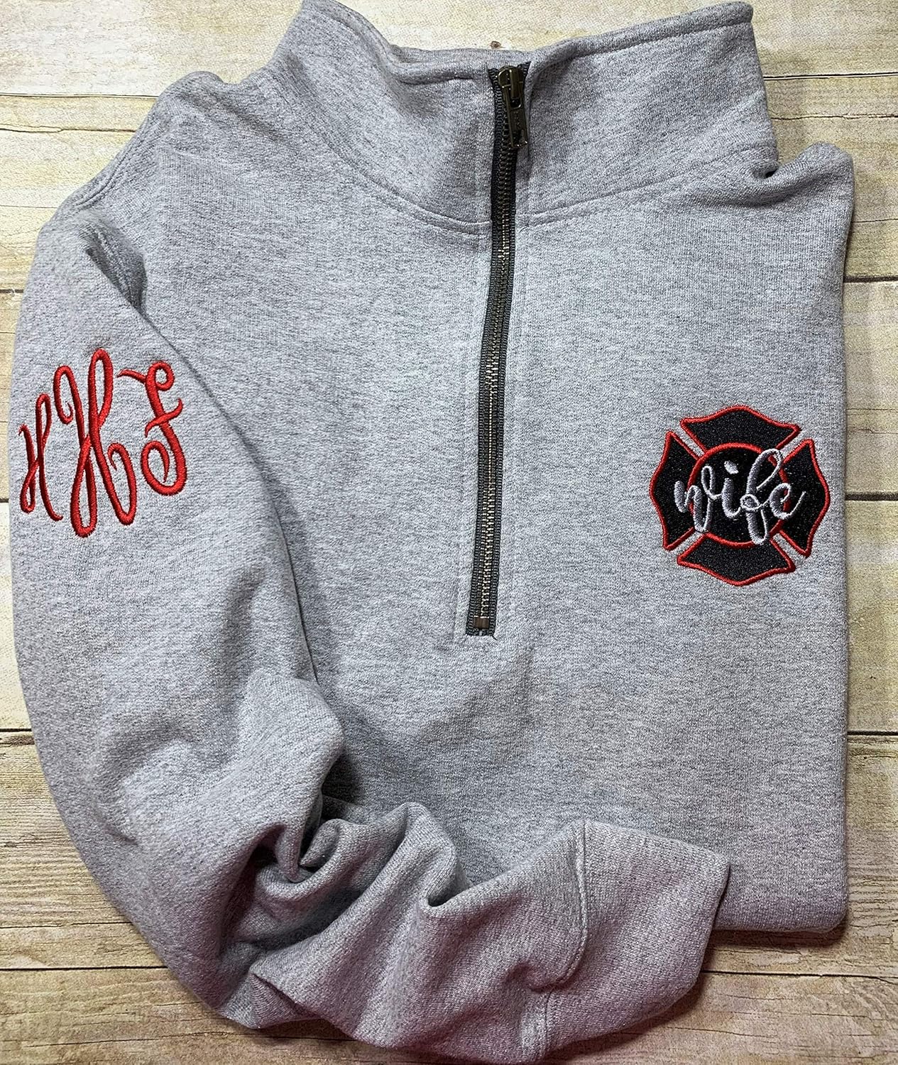 monogram pullover sweatshirt