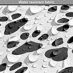 Ambesonne Paw Print Fabric by The Yard, Animal Feet