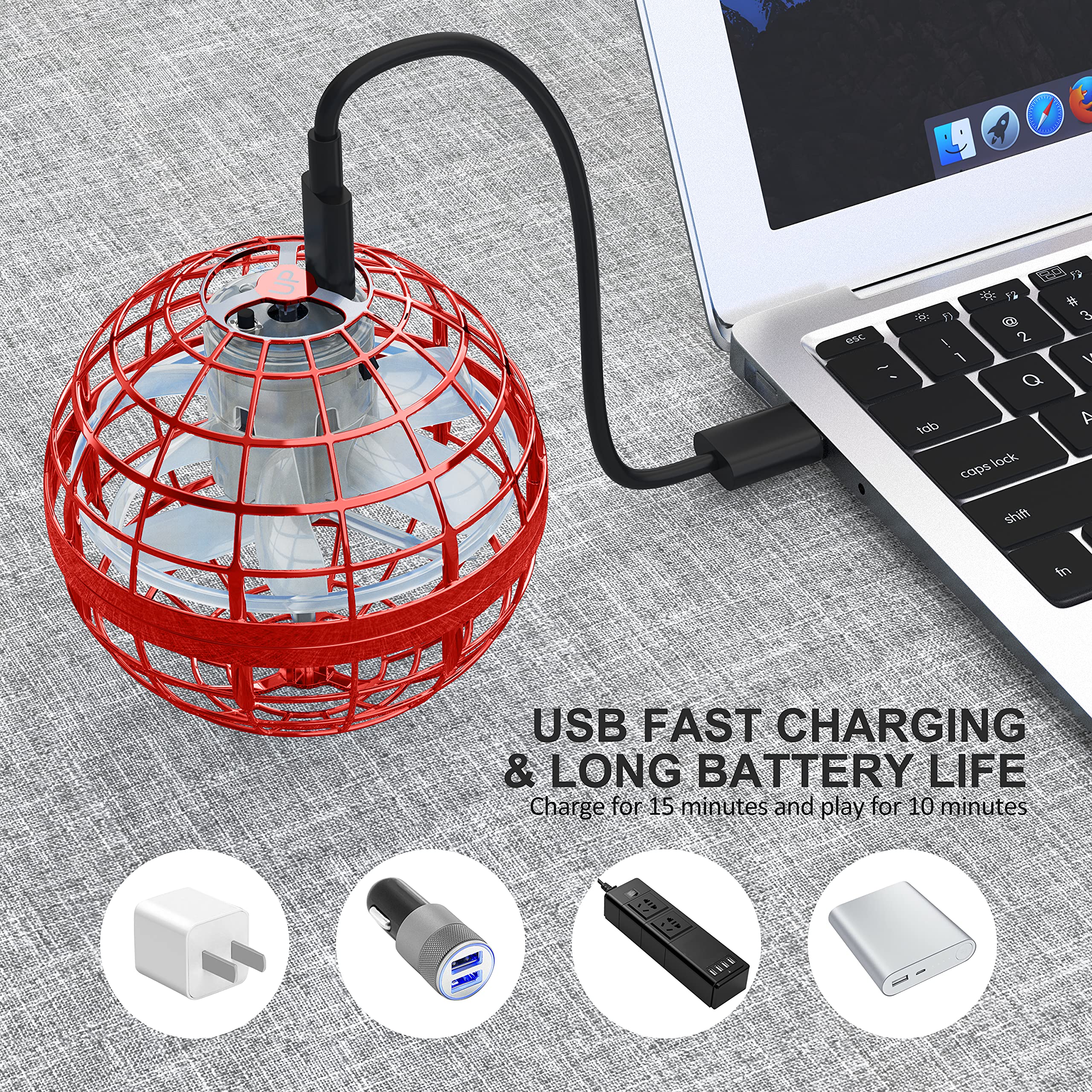 AMERFIST 2023 Flying Orb Ball Toy,Cosmic Globe Boomerang Hover Ball Galactic Fidget Spinner