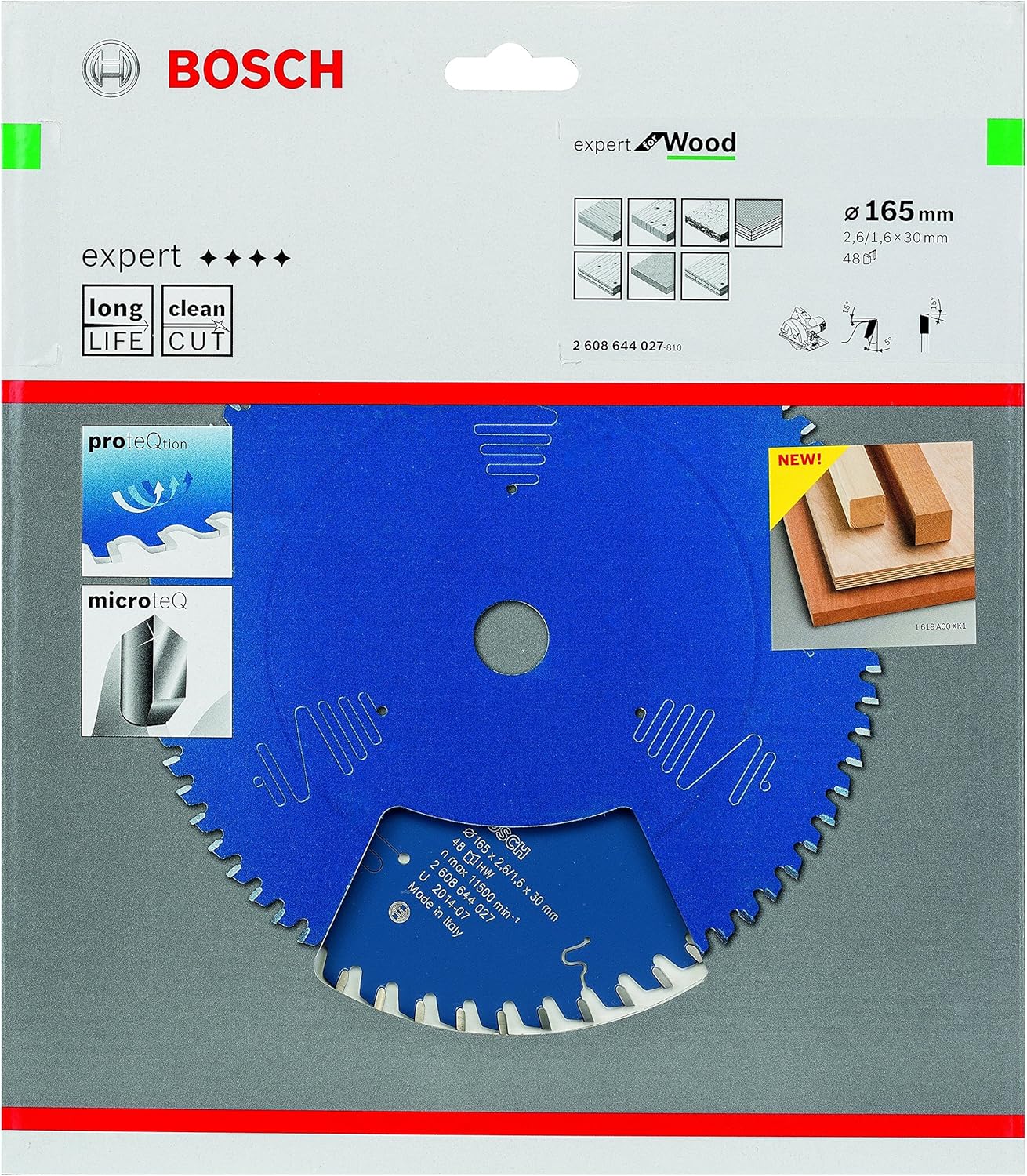Bosch 1x EXPERT Wood Corded Circular Saw Blade for Handheld Circular Saw (for Softwood Hardwood, diameter mm - Image 3
