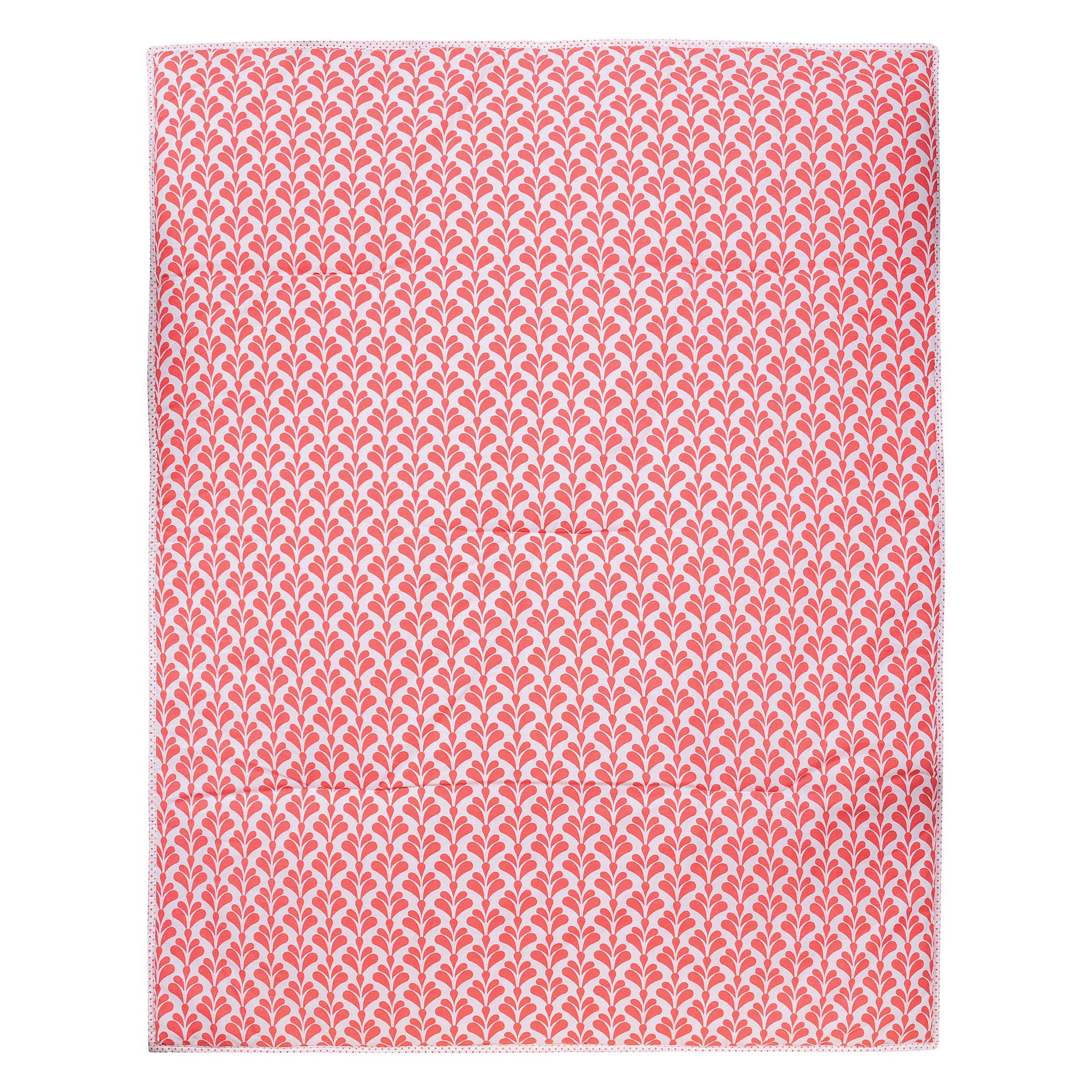 Trend Lab Shell 3 Piece Crib Bedding Set, Coral/White Pricepulse