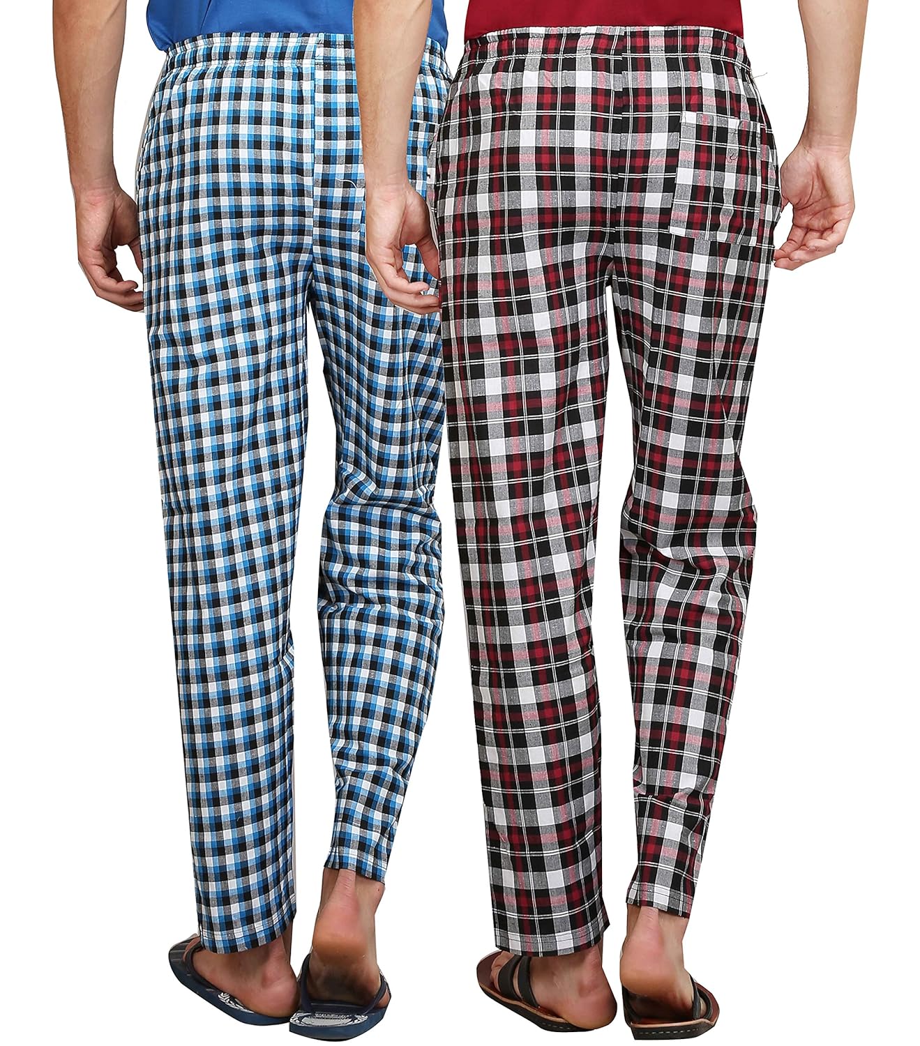 maxis men's cotton pyjama bottoms(pack of two)