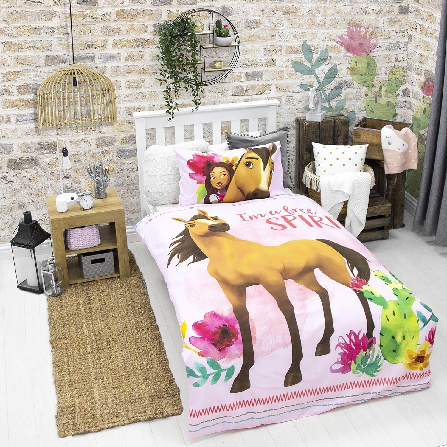 Official Spirt Horse Single Duvet Cover Lucky Horse Design
