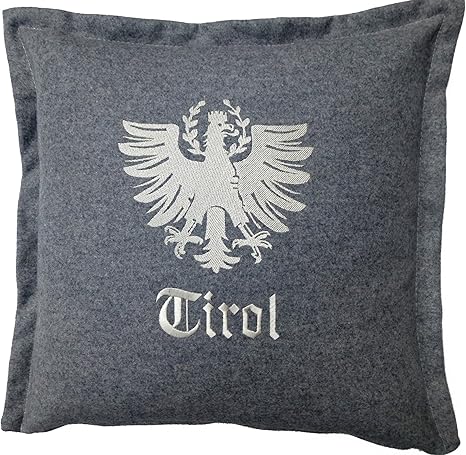 Tirol Living 54474 Kissenhulle Loden Adler Circa 40 X 40 Cm Grau Amazon De Kuche Haushalt