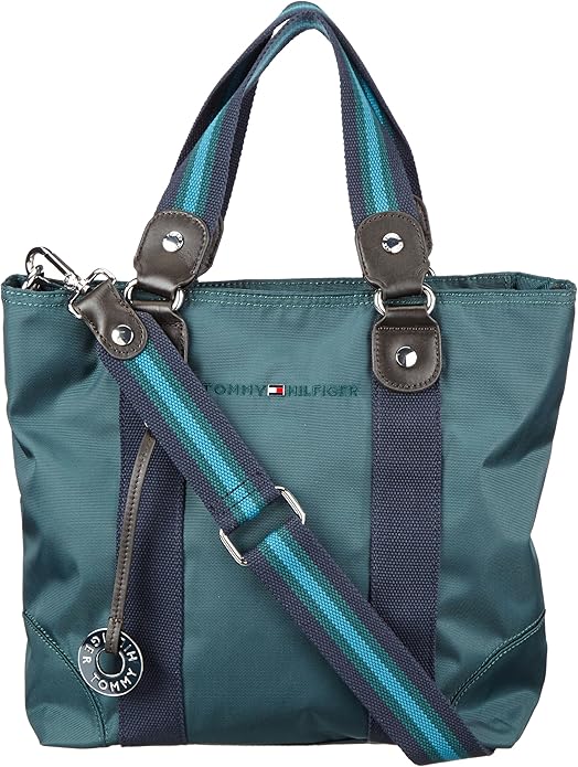 Tommy Hilfiger Women’s BW56921224 Tophandle Bag Green Size 27x28x11