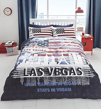 Catherine Lansfield Las Vegas Single Bettbezug Set Multi