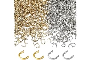 AGOOL Fishing Clevis Easy Spin U-Shaped Brass Links, 120/200pcs Quick Change Spinner Clevis Spinner Blade for Lure Making Spinnerbait Parts Accessory Freshwater Saltwater