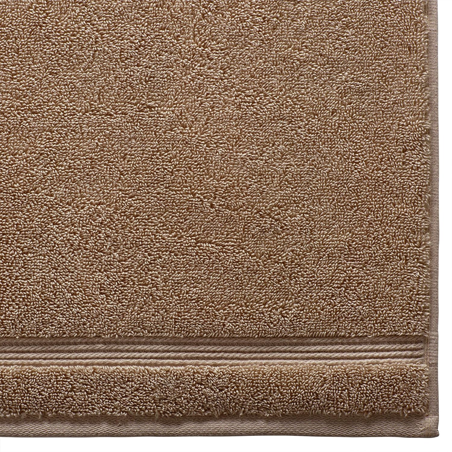  Brand – Rivet Classic Supima Cotton Hand Bathroom Towels, Set of 2, Peach Pink: Home & Kitchen