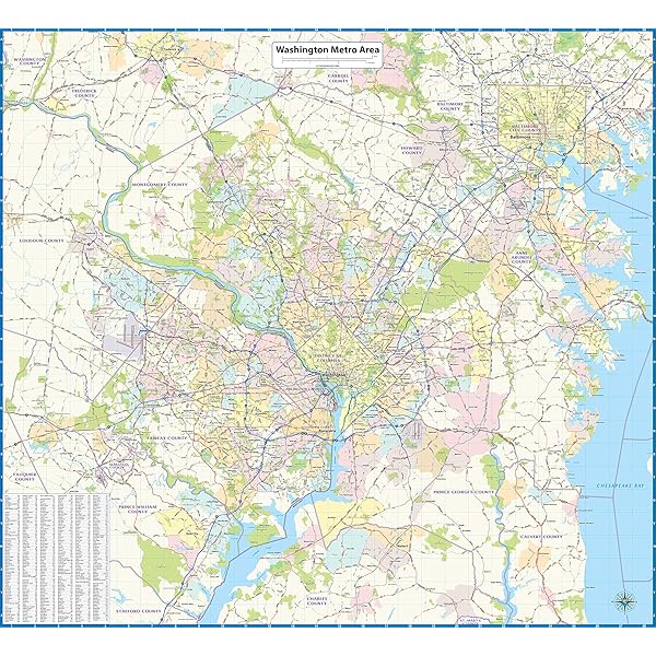 USA Clear-type Laminated Wall Map C6350 | #4609336209