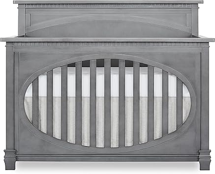 evolur santa fe crib storm grey