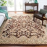 SAFAVIEH Area Rug 8x10 - Anatolia Collection - Large - Brown & Tan, Handmade Wool, Traditional Oriental Design, Ideal for Liv