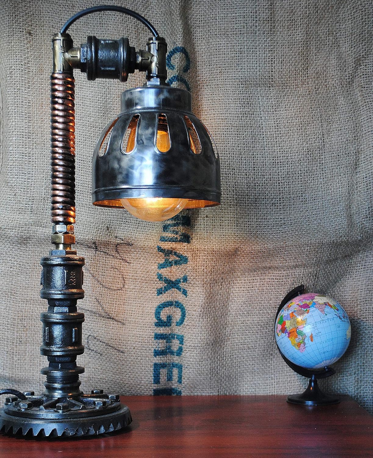 Amazon Com Industrial Lamp Art Home Decor Lamp Metal Table Lamp