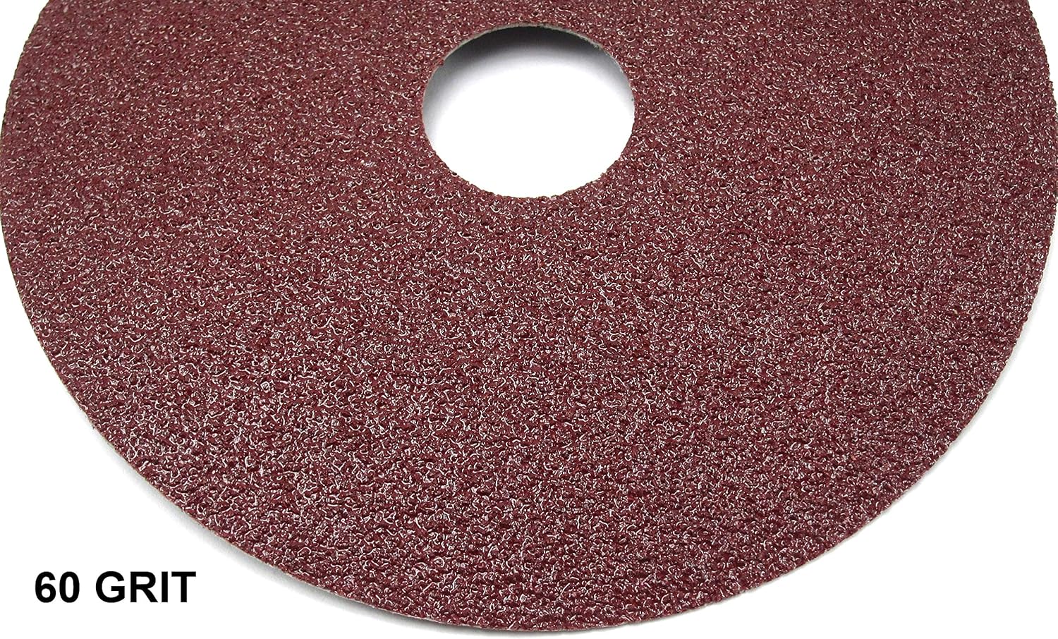 Elitexion Aluminum Oxide Resin Fiber Discs, 100 Grit, 60 Grit, 50 Grit, 40 Grit, 4.5 inches Diameter x 7/8 inch Arbor Hole, Pack of 20 - - 