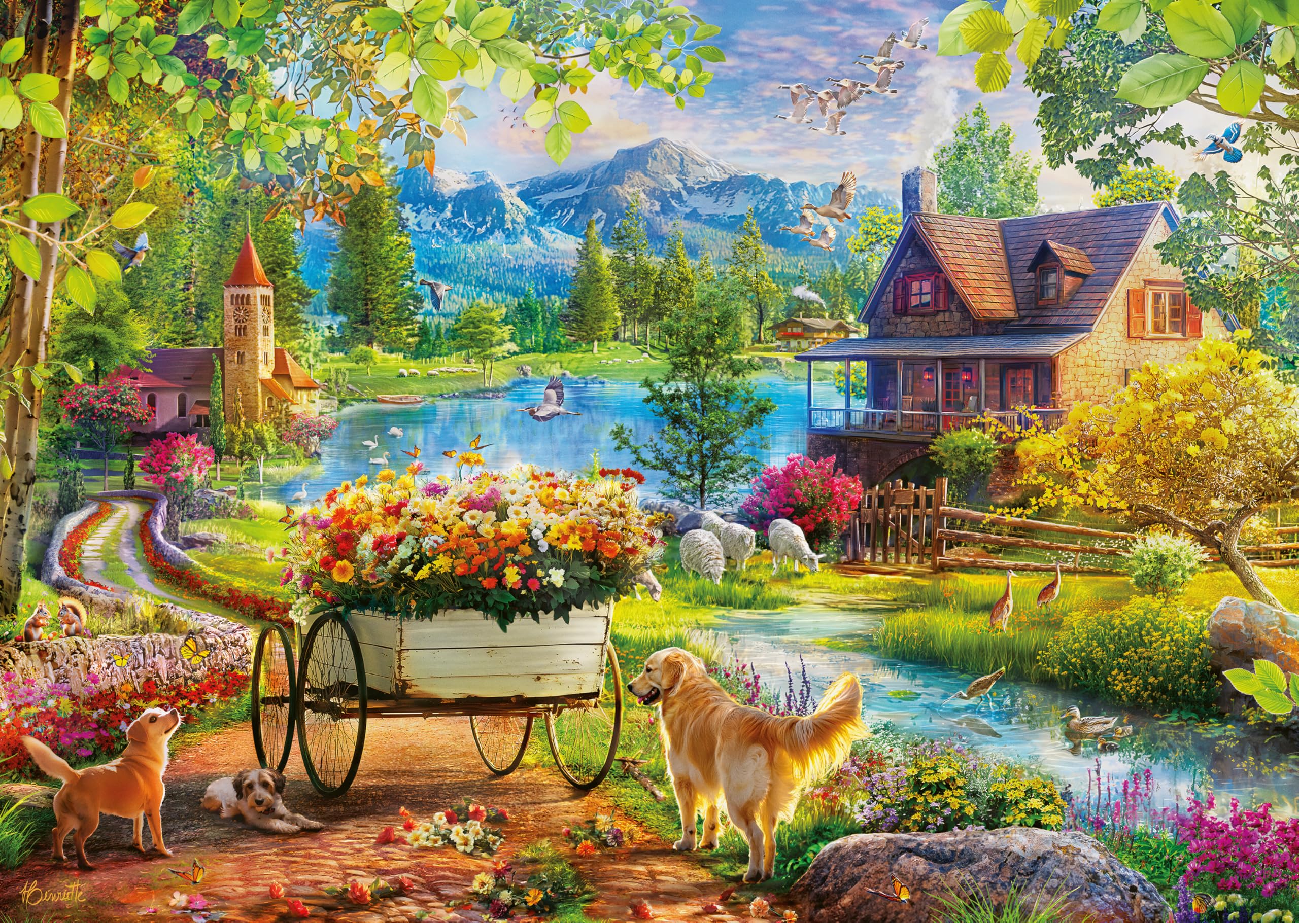 Wonder Forge Radiant Summer 1000 Piece Jigsaw Puzzle for Adults | Unique, Perfectly-Fitting Pieces | Fun, Vibrant Imagery | Amazon Exclusive