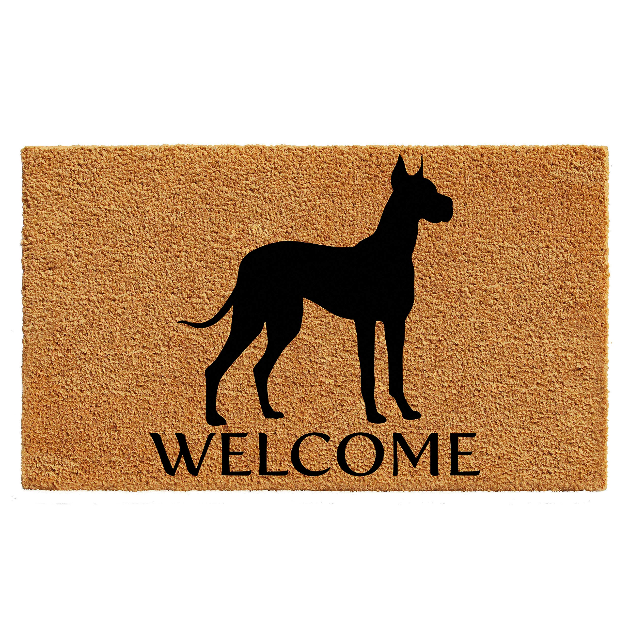 Calloway Mills AZ105602436 Great Dane Doormat, 24" x 36", Natural/Black Image