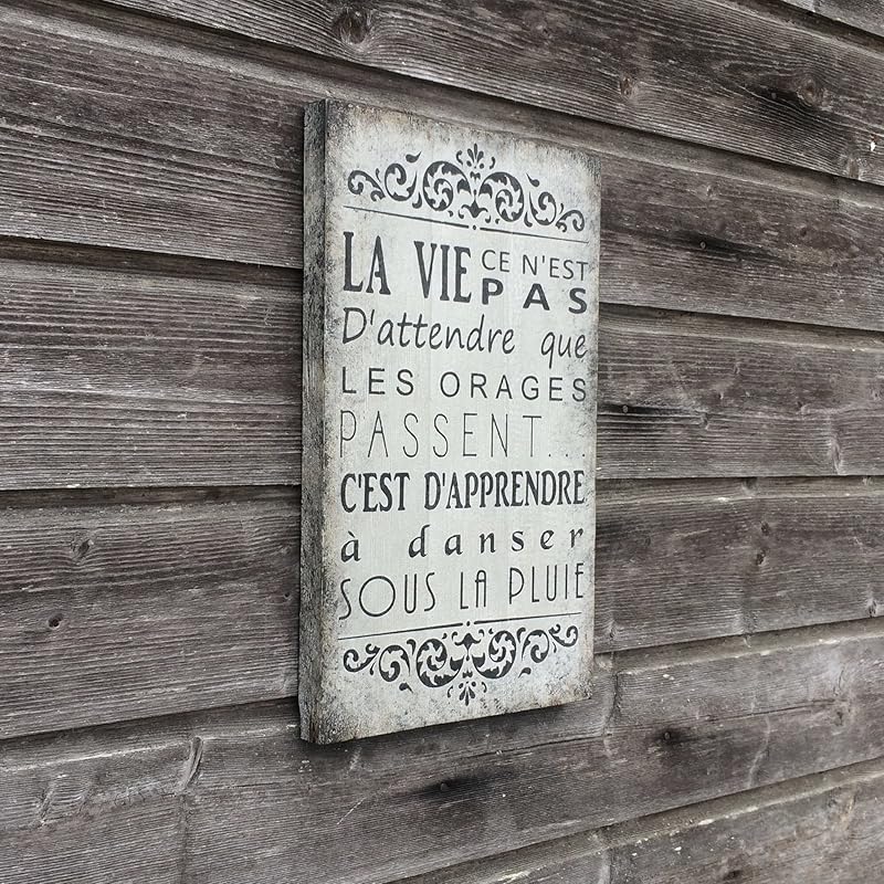 Décoration murale Tableau citation Tableau sur Bois Décor Citation français Sénèque