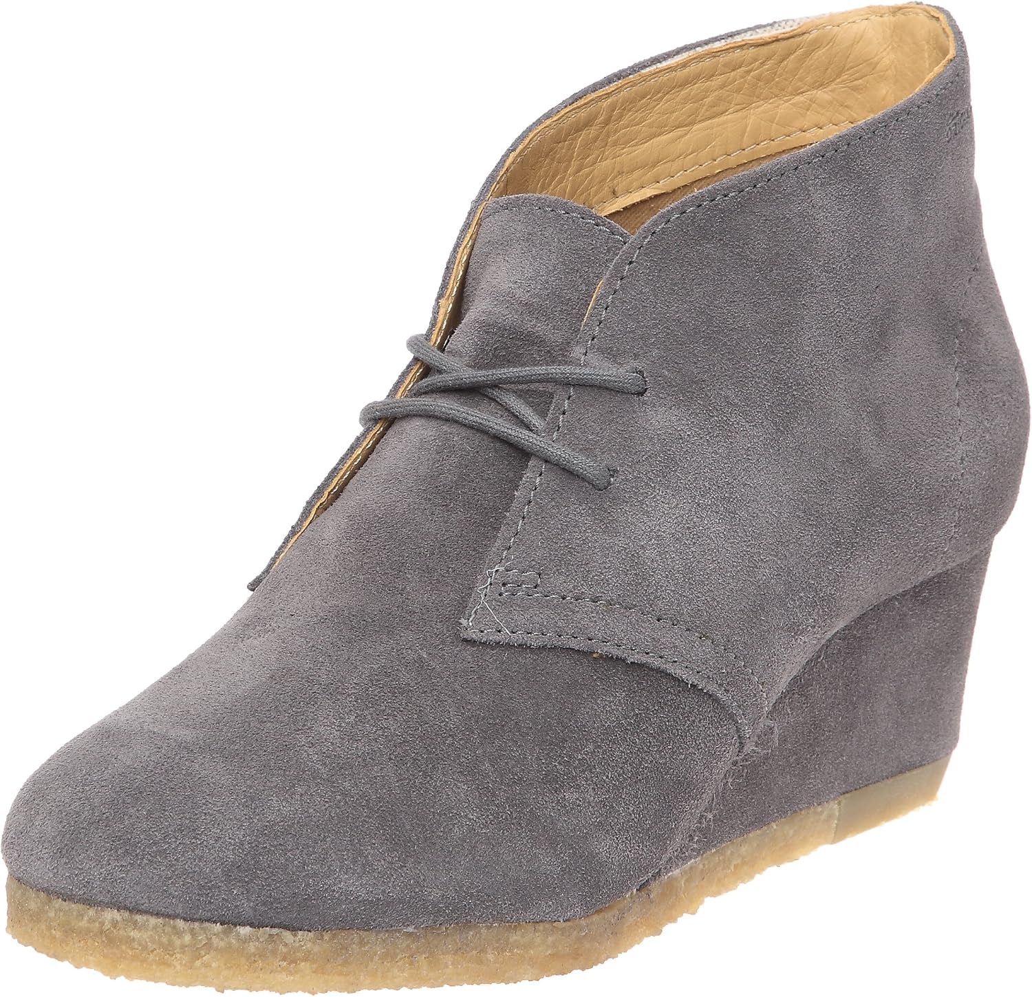 clarks grey desert boots women