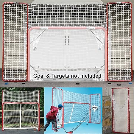 Ice hockey goal backstop Clearance