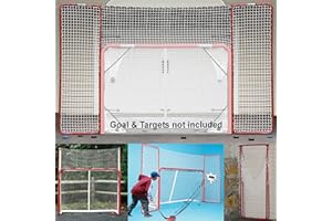 EZGoal Hockey Backstop, Red/White,10' x 6'
