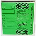 GREEN - Genuine Versa-Tag Green Key Tags, Self-Protecting (250 tags per box with "Chrome" plated steel rings)