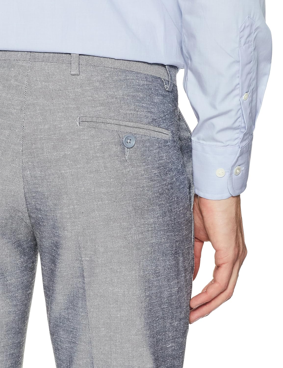 john players men's slim fit formal trousers