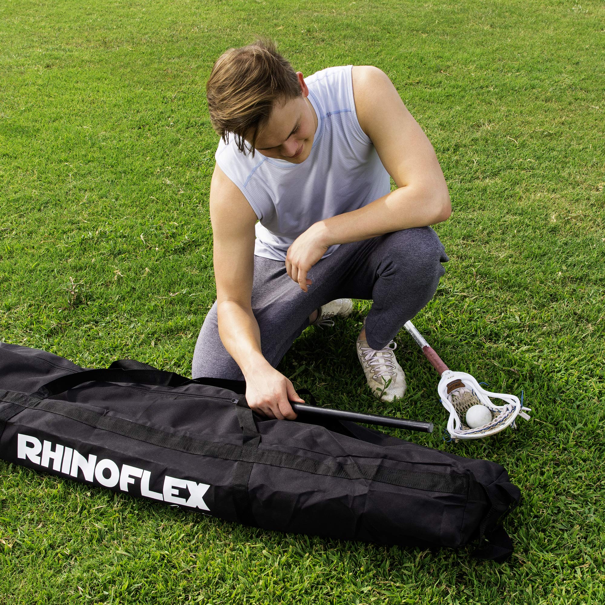 Champion Sports Lacrosse Backstop Net Rhino Flex Lacrosse Goal