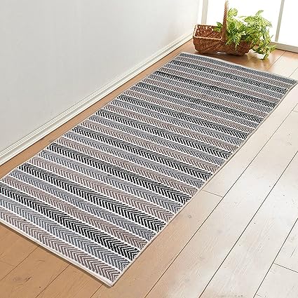 Saral Home Premium Quality Cotton Handloom Made Yoga/Exercise Rugs -70x170 cm