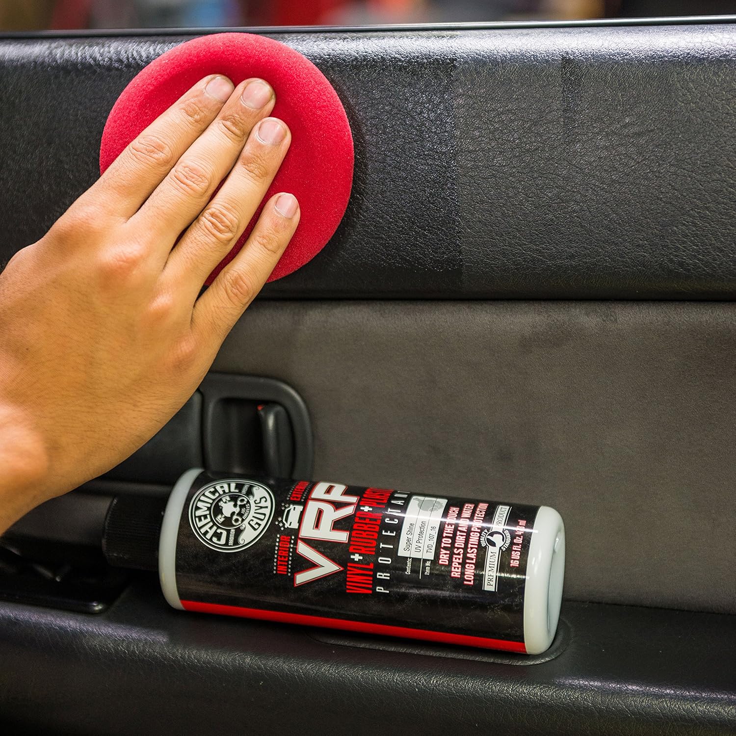 Chemical Guys TVD_107 V.R.P. Vinyl, Rubber and Plastic Non-Greasy Dry-to-the-Touch Long Lasting Super Shine Dressing for Tires, Trim and More (1 Gal): Automotive