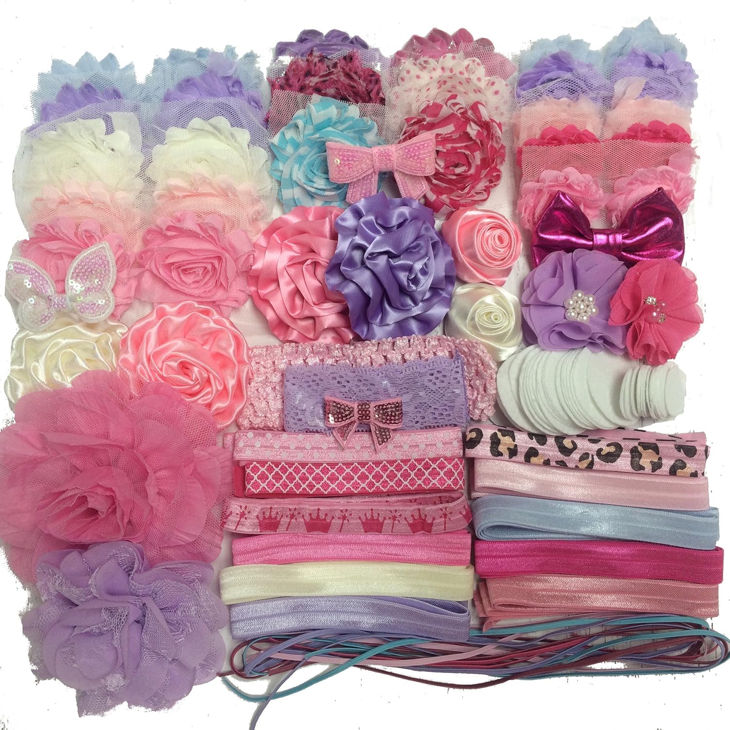Baby Shower Headband Kit Makes Over 30 Headbands, Baby