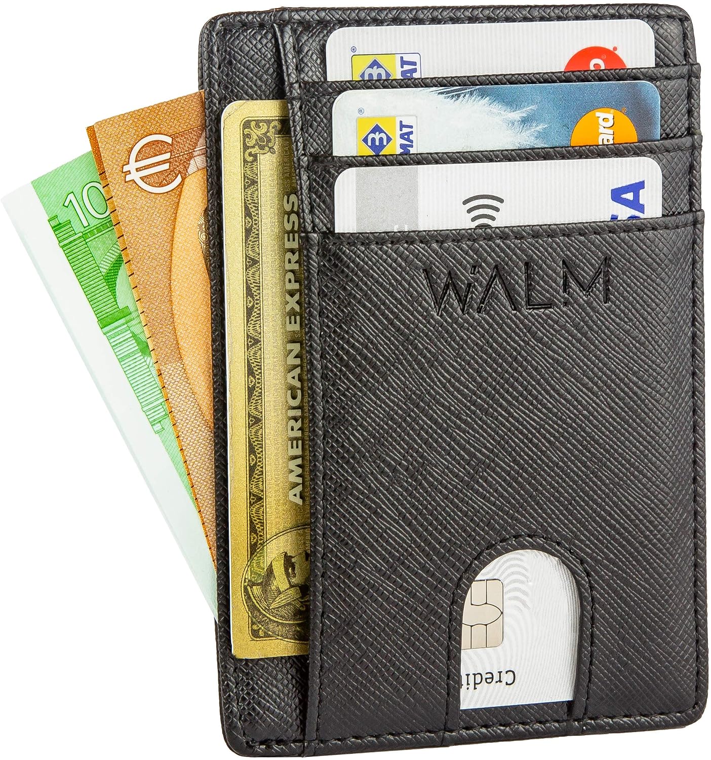 Uomo Portafoglio Uomo Piccolo Sottile e Porta Carte di Credito in Pelle con  Protezione RFID by WALM urban-earth.co.uk