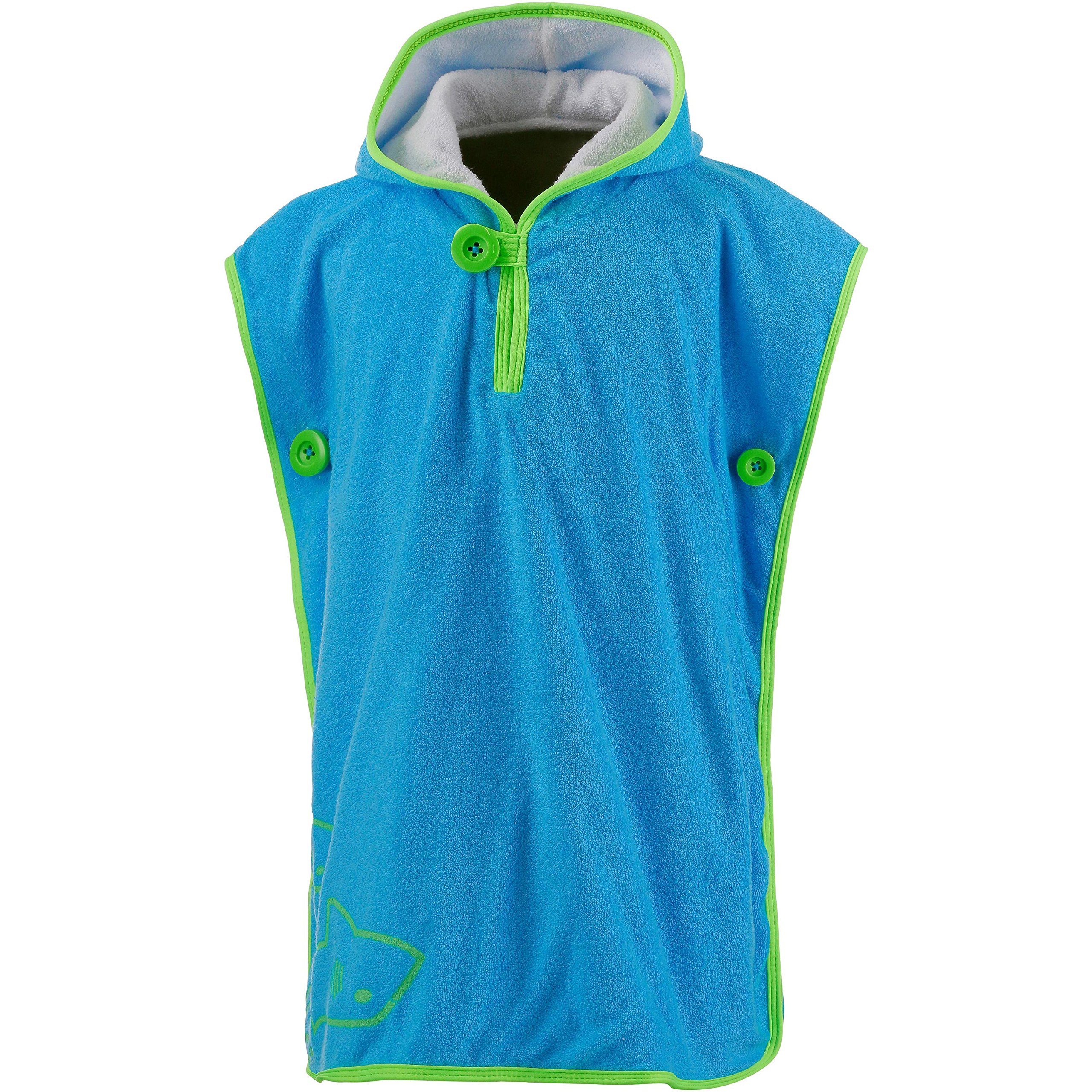 MP Michael Phelps Poncho Towel - Small, Light Blue/Navy